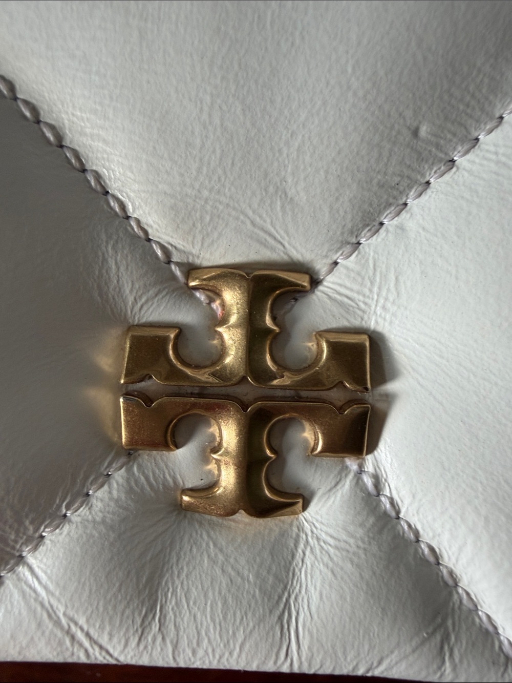 Tory Burch Kira Diamond Quilt Crossbody in color Blanc - Picture 14 of 14